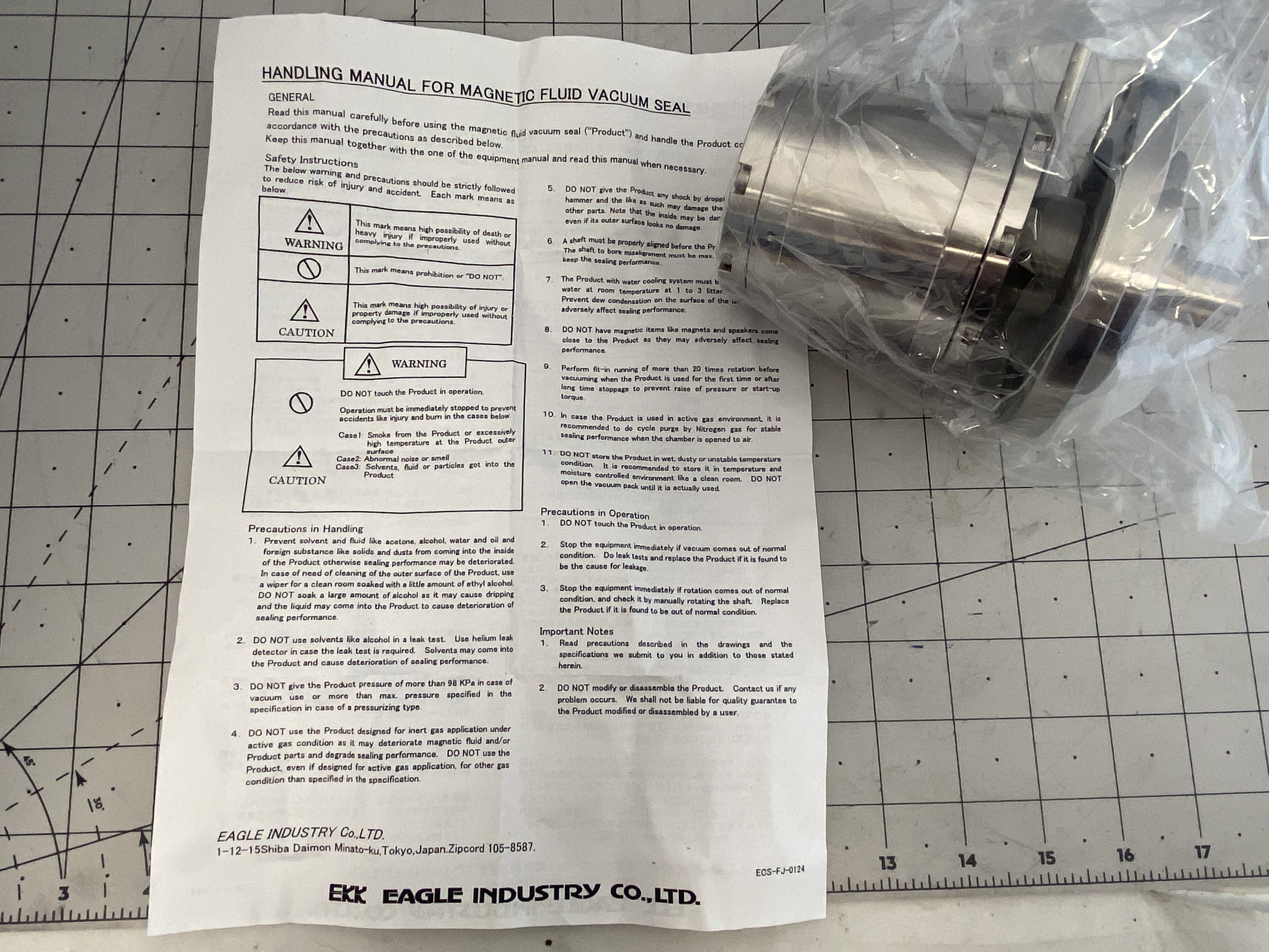 Magnetic Fluid Vacuum Seal